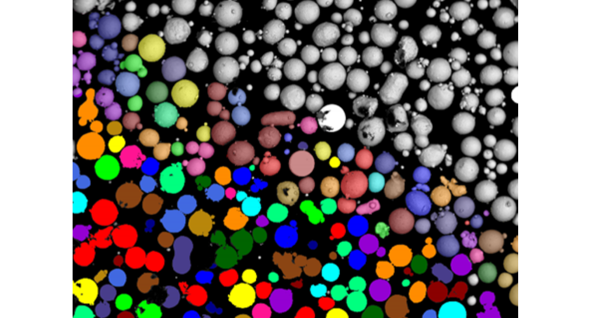 Automated particle analysis of lithium nickel cobalt 